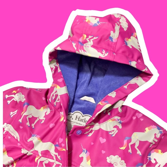 HATLEY unicorn and rainbows raincoat - Picture 6 of 11